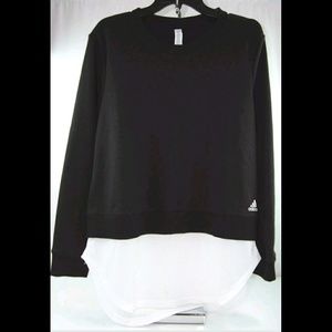 ADIDAS WOMEN'S LAYERED SWEATSHIRT SIZE XML
